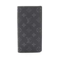 ルイ・ヴィトン LOUIS VUITTON 二つ折り長財布 ポルトフォイユ ブラザ PVCコーティングキャンバス ポルトフォイユ・ブラザ メンズ Used