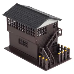 着色済み 信号所 (ダークブラウン) 【グリーンマックス 2641G 鉄道模型 Nゲージ】のサムネイル