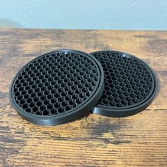 【nyoro(∩´∀`∩)様専用】受け皿　2個　黒 【シンプル】【120mm】 / 3Dプリンター受け皿