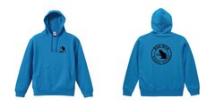 ■萌猫堂×裏猫堂 オリジナルパーカ XXL ターコイズブルー色