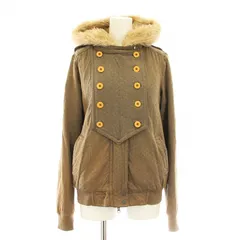 マークバイマークジェイコブス MARC by MARC JACOBS 6771199600E ジャケット ブルゾン フェイクファー 裏ボア ジップアップ S カーキ /KU ☆AA★のサムネイル