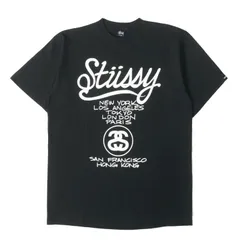 【新品】STUSSY ステューシー Tシャツ サイズ:L / 00s CUSTOMADE CRASH ワールドツアー クルーネック Tシャツ (デッドストック) / ブラック 黒 / トップス カットソー 半袖【メンズ】