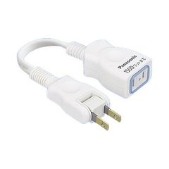 パナソニック(Panasonic) 延長コードX 安全設計扉・パッキン付コンセント スナップキャップ・10cmコード付 ホワイト WHA49101W