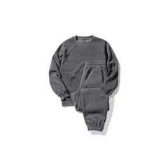 【新品】 [Nutopia] スウェット メンズ 裏起毛 上下セット パジャマ 秋冬 (L/チャコール(上下セット×1点)) 0