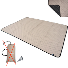 【収納袋破れ 特価】JIMENCE（ジーメンス） レジャーシート 厚手 収納袋付き 1~3人用 200×150cm キャンプマット（ブラウン）