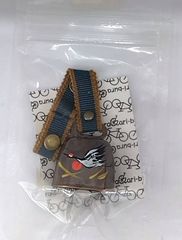 ☆新品未使用「送料込」色々取り付けられるお守りベル//鶴⑰//Chari-bura チャリブラ//r100