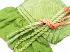 【一輝堂】【着物】 和装小物 帯締め 帯揚げ セット 帯締 帯揚 振袖用 総絞り 丸組 金糸 24w-11714