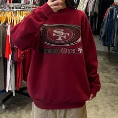 NFL SF49ERS 刺繍ロゴ　スウェット ファナティクス NFL パーカー パイロンアウトライン 49ers