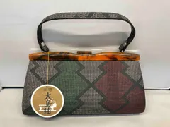 大島紬 ハンドバッグ 