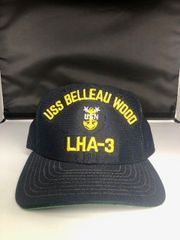 70's NEW ERA PRO MODEL M-L MADE IN USA CAP USS BELLEAU WOOD LHA-3 ベローウッド強襲揚陸艦　U.S.NAVY  05110122 05