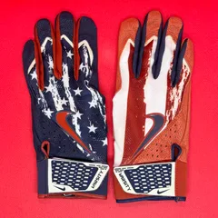 新品 ナイキ バッティンググローブ アルファヴァーシティ アシンメトリー 星条旗柄