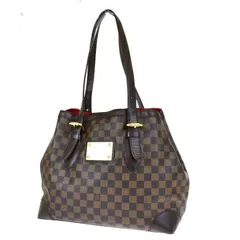【中古】 中美品 ルイヴィトン LOUIS VUITTON ハムステッド MM ショルダーバッグ トート ダミエ エベヌ レザー N51204 91MG722