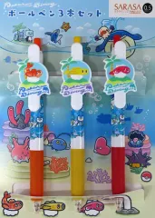 【中古】ペン シャリタツ SARASA CLIP ボールペン3本セット Pokemon Diving 「ポケットモンスター」 ポケモンセンター限定