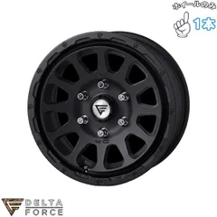 デルタフォース オーバル 16インチ2本セットマットブラク新品Hiroさん