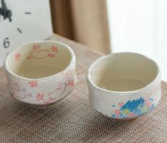 ミニ抹茶碗2点セット　小ぶり抹茶碗(富士)/兎 美濃焼　食器　陶器　茶道プレゼント母の日