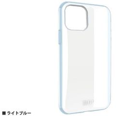 IIIIfit (clear) iPhone11 Pro Max対応ケース (ライトブルー)