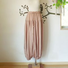 アース バルーンパンツ●ピンクベージュ