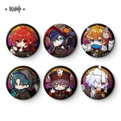 【正規品】原神　ハロウィン メタルバッジ ディルック タルタリヤ 魈 七七 モナ