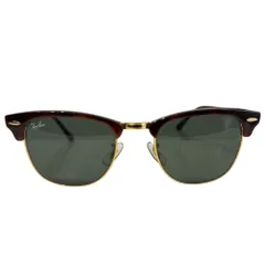 美品 Ray-Ban レイバン クラブマスター 度なし べっ甲柄フレーム サングラス アイウェア RB3016 ブラウン メンズ 古着 中古 USED