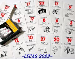 海外　フランス　日めくり卓上カレンダー LECAS 2023