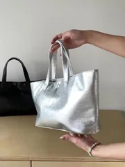 トートバッグ ソフトレザー 高級感 シンプル 個性的なデザイン ハンドバッグ 大容量 通勤BB182のサムネイル