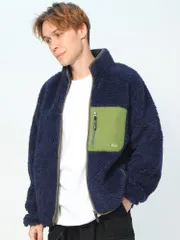 ファーストダウン フリース ボアジャケット ボアフリースジャケット FIRST DOWN メンズ ユニセックス もこもこ 秋服 冬服 アウトドア F542015 ネイビー