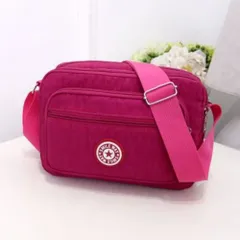 ☆ ローズ ☆ ショルダーバッグ レディース pmysbag001 ショルダーバッグ レディース 斜めがけ 大人 ショルダーバック 斜め掛け バッグ ショルダー バック 小さめ 横型 ナイロン 軽量 軽い おしゃれ シンプル かわいい 通勤 通学 サブバッグ