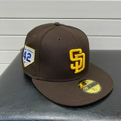 59FIFTY 記念モデル Newera SD サンディエゴ パドレス ＃42 ジャッキーロンビンソン (23-8)
