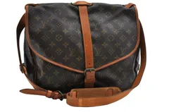 LOUIS VUITTON ルイヴィトン モノグラム ソミュール 35 ショルダークロスバッグ M42254 LV 2314N