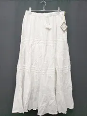 ◇ ⊂ ◎ ●未使用● CIAOPANIC TYPY ロング丈 フレア スカート サイズONE オフホワイト レディース E  【1506180015265】