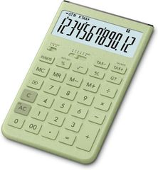 カシオ計算機 カラフルデザイン電卓 グレイッシュグリーン　JT-200T-GN-N