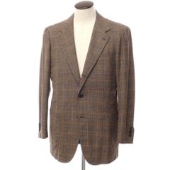 【中古】リングヂャケット リングジャケット RING JACKET ウールシルク 3B テーラードジャケット ブラウンxブルー【サイズ表記なし（L位）】【メンズ】