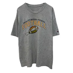 Champion 半袖 プリントTシャツ L～ グレー チャンピオン プルオーバー バックプリント カットソー 古着卸 アメリカ仕入 a706-5683