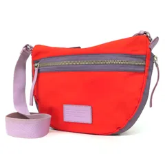 FI25155 MARC BY MARCJACOBS マークバイマークジェイコブス ドモ アリガト x バディ クロスボディ ショルダーバッグ ナイロン 赤 レッド×ライトパープル
