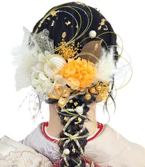 【数量限定】水引き チュール網 金箔 和玉 ゴールド小花 造花飾り 組 赤 白 かすみ草 ゴールド 金 紫陽花 振袖 和装 ヘアアクセサリー 着物 卒業式 七五三 披露宴 9色展開 卒園式 浴衣 髪飾り 袴 結婚式 成人式 発表会 24点セット 和装 造花