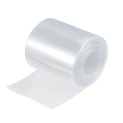 uxcell バッテリーラップ バッテリーパック PVC 熱収縮 ラップチューブ 熱収縮チューブ クリア フラット幅70 mm 長さ6 Mのサムネイル