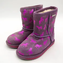エミュー ブーツ 未使用 K12373 Rainbow Unicorn Brumby 靴 シューズ キッズ 女の子用 K10/15サイズ パープル EMU Australiaのサムネイル