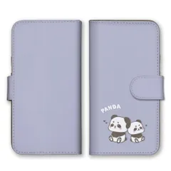 iPhone 12 iPhone12Pro ケース 手帳型 アイフォン12 スマホケース 携帯ケース パンダ ぱんだ キャラクター イラスト 動物 かわいい シンプル パステルカラー ピンク ブルー カラー04
