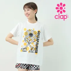 新品 クラップ clap フィットネス クラップウェア レディース フィットネスウェア トップス 半袖 Tシャツ レディース CLAP FLOWER TEE M/フリーサイズ ダンスウェア tシャツ 夏 2025 新作