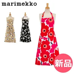 【新品】 マリメッコ Marimekko エプロン ウニッコ UNIKKO APRON おしゃれ かわいい 北欧 レディース 女性用 プレゼント ギフト 贈り物 母の日 カフェエプロン コットン 綿 [MRI-9]のサムネイル