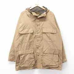 L/古着 エディーバウアー 長袖 ナイロン ジャケット マウンテン パーカー メンズ 90s ラグラン ベージュ カーキ spe 25sep03 中古 アウター