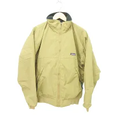 パタゴニア Patagonia 美品 シェルドシンチラ ナイロンジャケット フリース アウター US製 Mサイズ ライ ベージュ ☆AA★