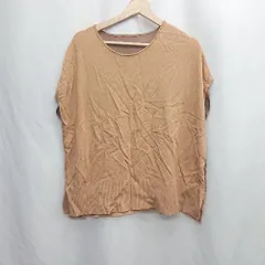 ◇ Simplicite シンプリシテェ 生地薄手 ノースリーブ シンプル カットソー 表記なし オレンジ/ブラウン レディース E  【1310300027652】