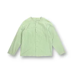 CASEY CASEY VERGER SHIRT ヴェルジェシャツ ノーカラーシャツ ロングスリーブ ケイシーケイシー 19HC261 グリーン M 74193A6のサムネイル