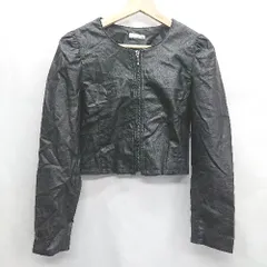 ◇ ⊇ RESEXXY リゼクシー 長袖 ライダースジャケット サイズF ブラック系 レディース E  【1409240031109】