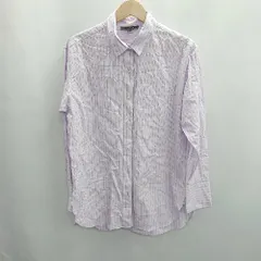 ◇ Θ UNTITLED アンタイトル ストライプ柄 長袖 シャツ サイズ4 パープル系 レディース E  【1412090002557】