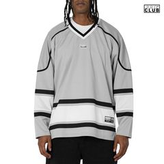 PRO CLUB HEAVYWEIGHT HOCKEY JERSEY【GRAY】(プロクラブ 通販 服 大きいサイズ ホッケージャージ ジャージ 長袖 ロングスリーブ ヘビーウエイト シンプル ロゴ)
