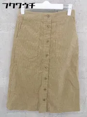◇ ehka sopo エヘカソポ SM2 サマンサ モスモス2 コーデュロイ素材 膝下丈 台形 スカート サイズF ベージュ系 レディース 【中古】 【1002802417283】