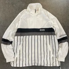 日本製 90s Vintage ADIDAS DESCENTE Pullover Jacket Half Zip アディダス デサント ハーフジップ プルオーバージャケット L-O