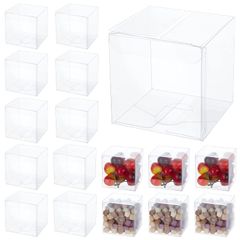 【人気商品】30個7x7x7㎝ PVC透明プラスチックケース クリアギフトボックス BENECREAT ケース 小物入れ プレゼントケース ラッピングボックス